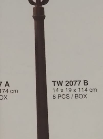Lampu Taman Stand TW 2077 B BK