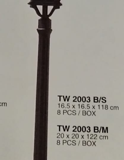 Lampu Taman Stand TW 2003 B/M BK