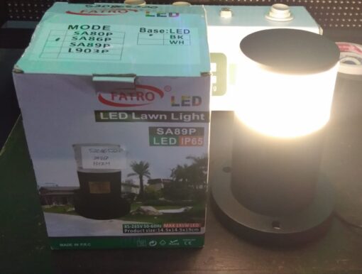 Lampu Taman Pilar SA86P 5W WW Fatro Menyala